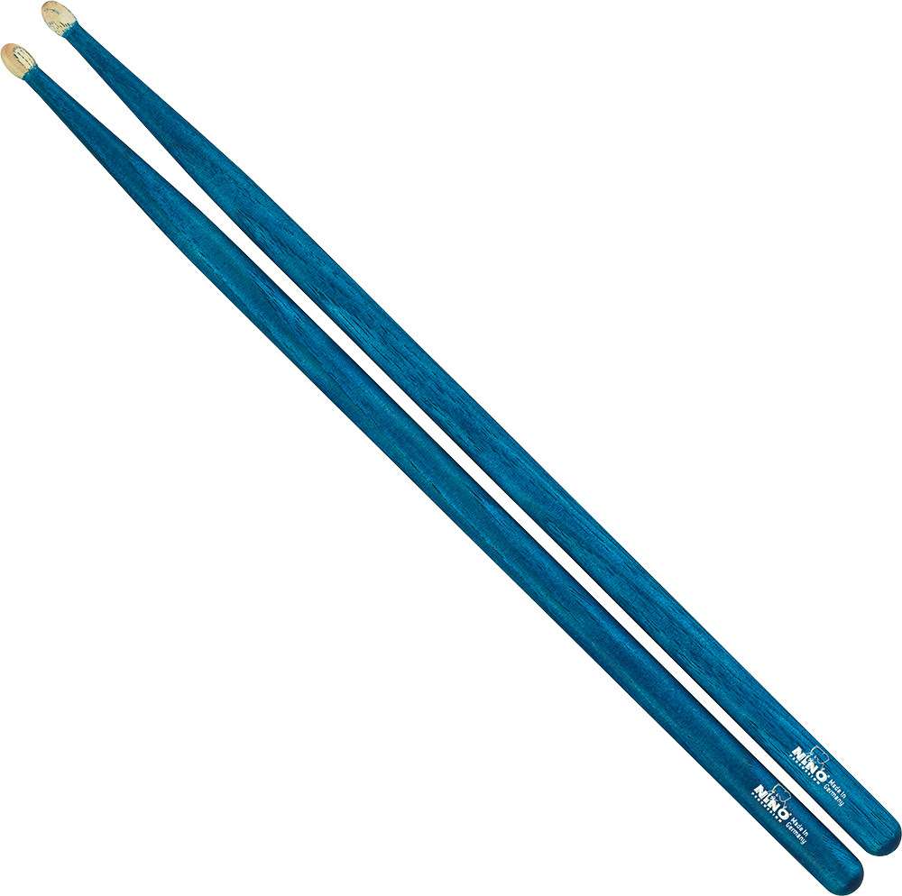 NINO Drumsticks 14", American Hickory, Blue 鼓棍