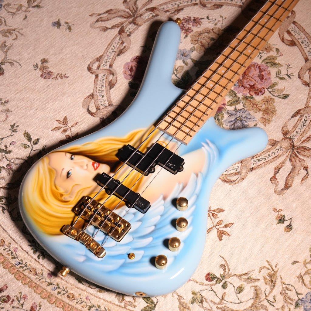 Warwick Custom Shop Corvette $$, 4-String - Angel Graphics低音結他 SNB16109715