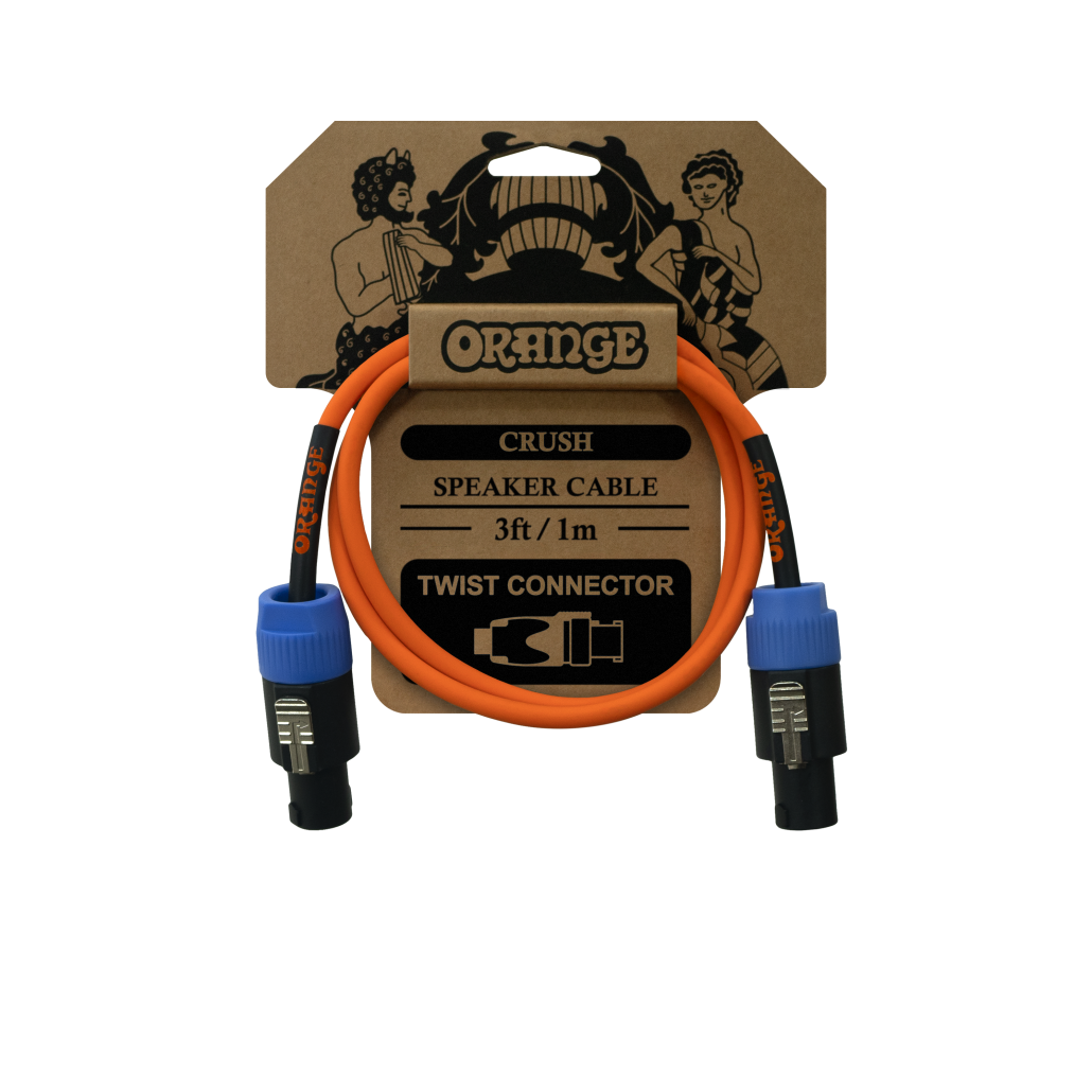 ORANGE Cable Crush 3ft Speakon to Speakon