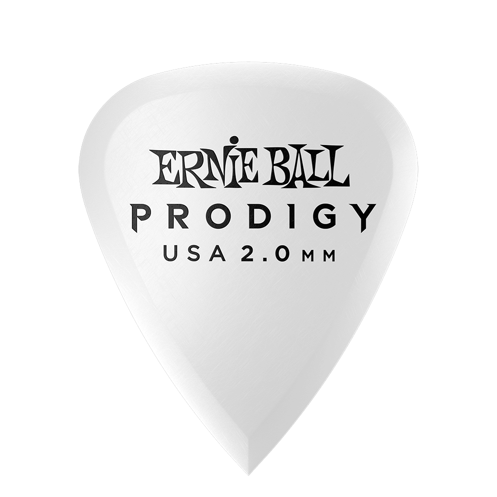 ERNIE BALL Prodigy Standard 2.0mm White Gtr Picks