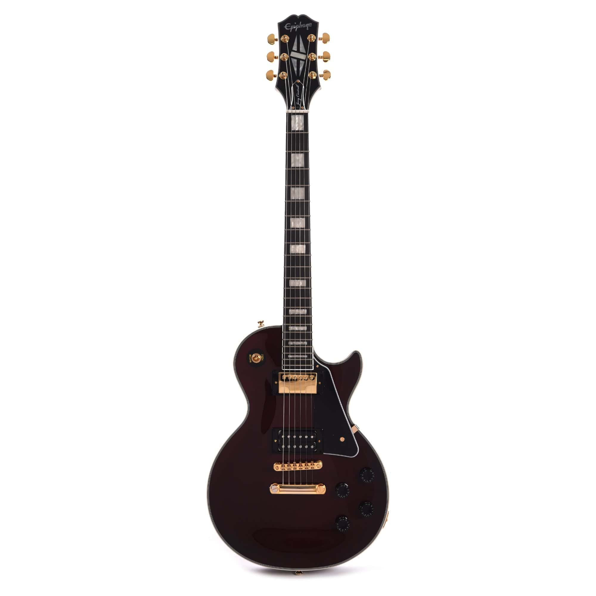 Epiphone Les Paul Custom Jerry Cantrell Wino Dark Wine Red w/Case電結他