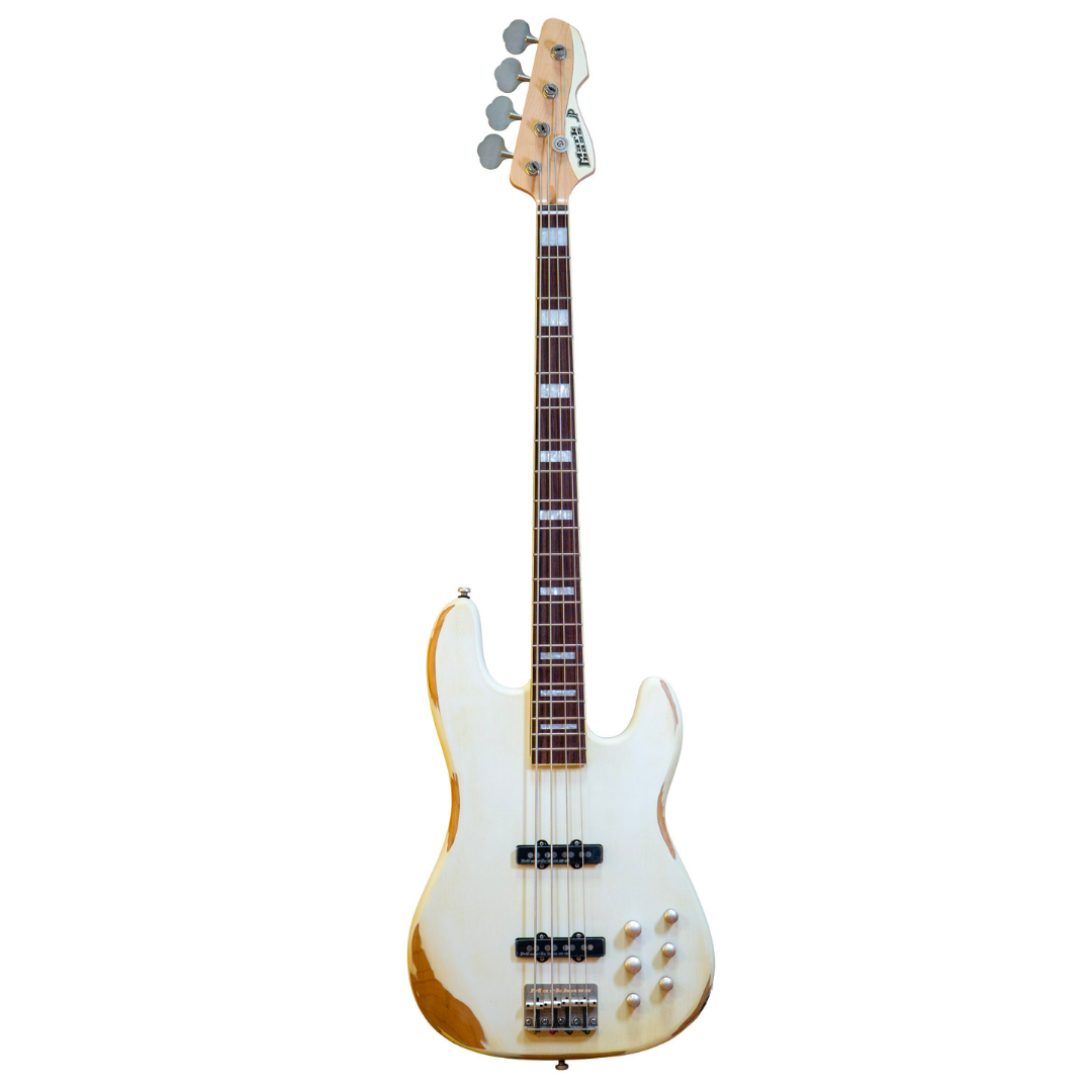 Markbass MB JP White Battered 4 VG Rosewood 4線Bass