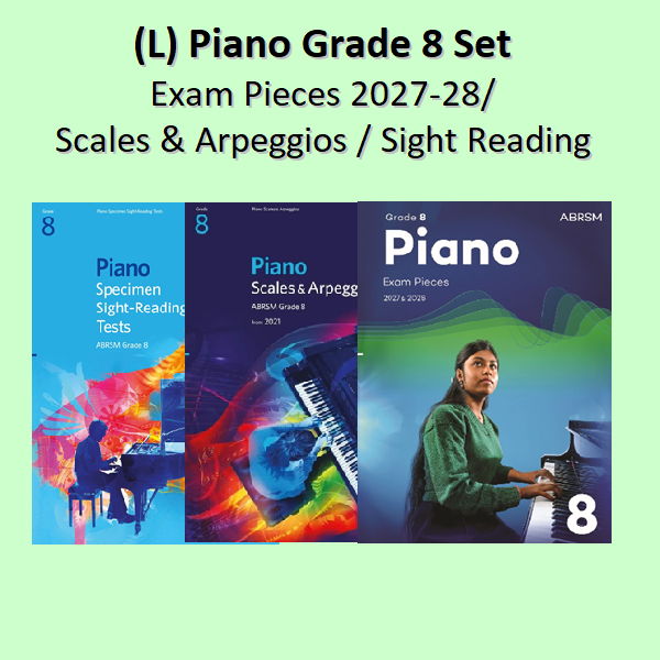 (L) Piano Exam Pieces 2027-2028 Grade 8 + Scales + Sight-Reading Set