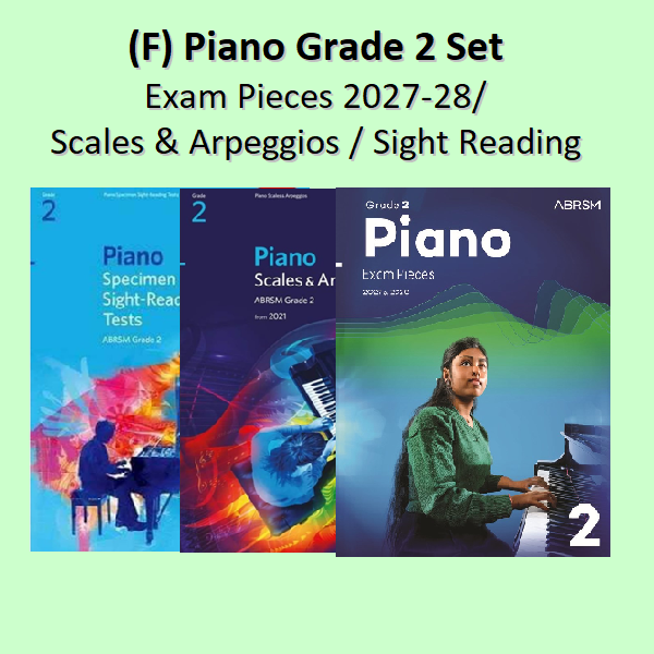 (F) Piano Exam Pieces 2027-2028 Grade 2 + Scales + Sight-Reading Set